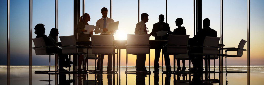 Business People Working In a Conference Room