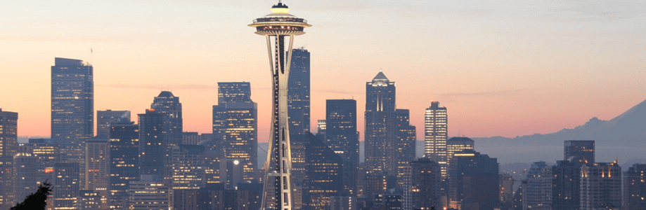 seattle skyline in Washington state