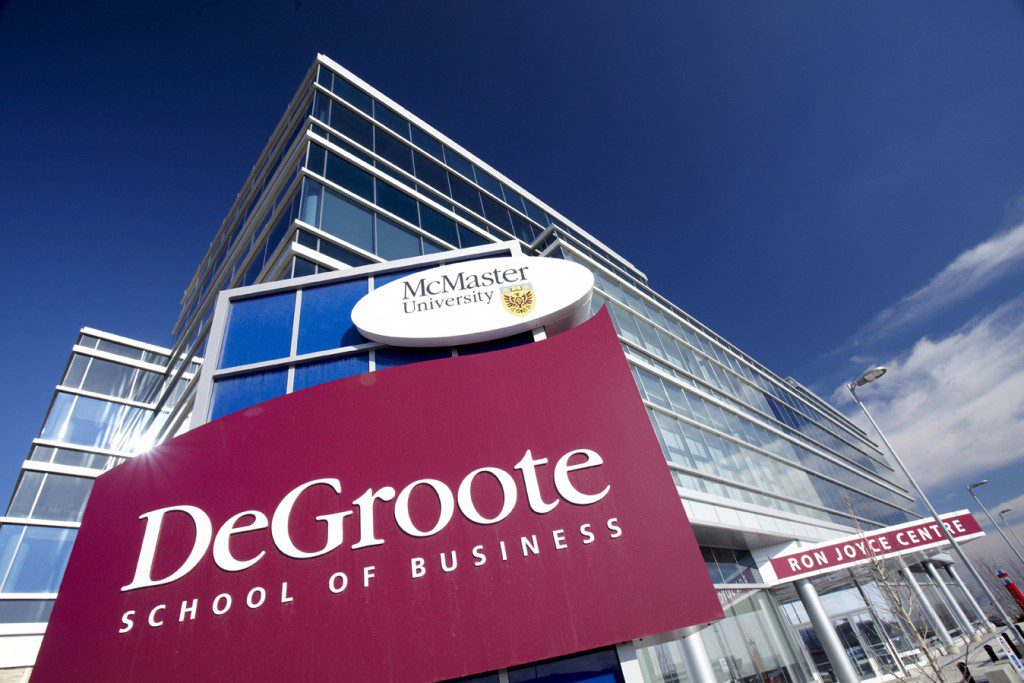 DeGroote School Sign