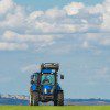 A tractor on a farm near Cranfield school