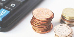 A few coins on the desk of Rutgers Newark professor