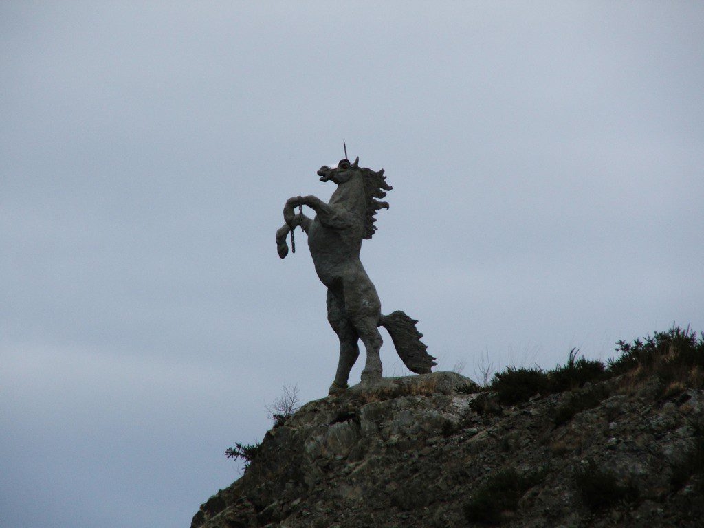 Unicorn statue