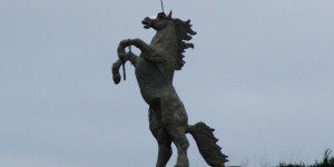 Unicorn statue