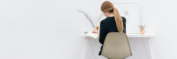 woman working in business