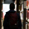 Student in Library