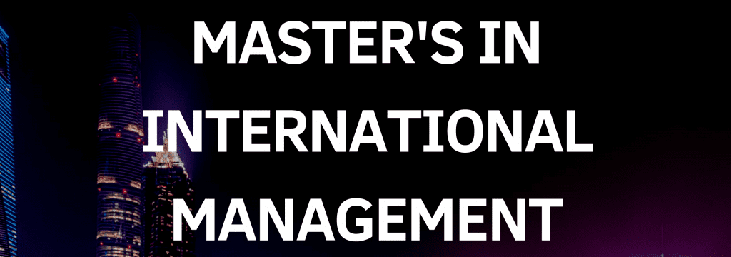 Masters in International Management