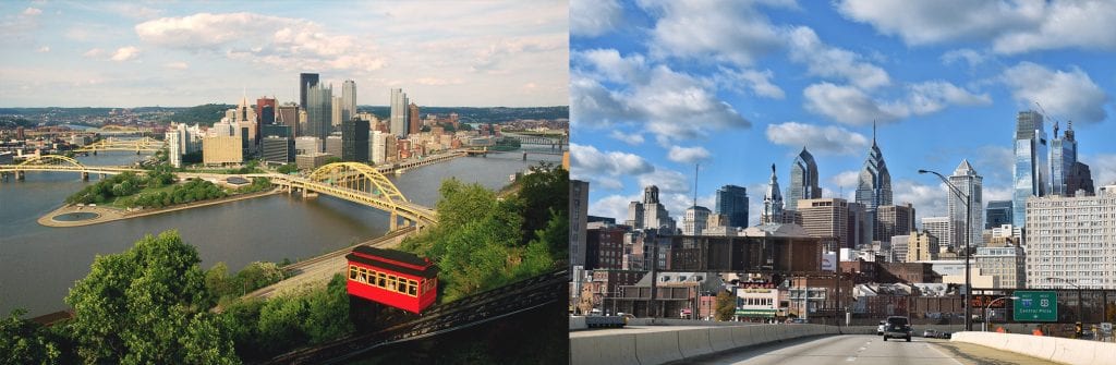 Philadelphia or Pittsburgh