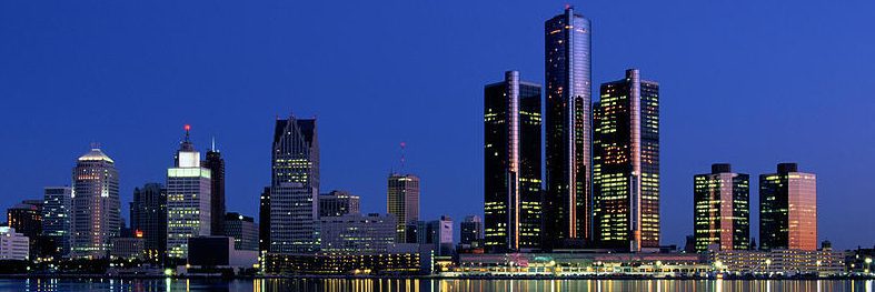 detroit at night detroit at night